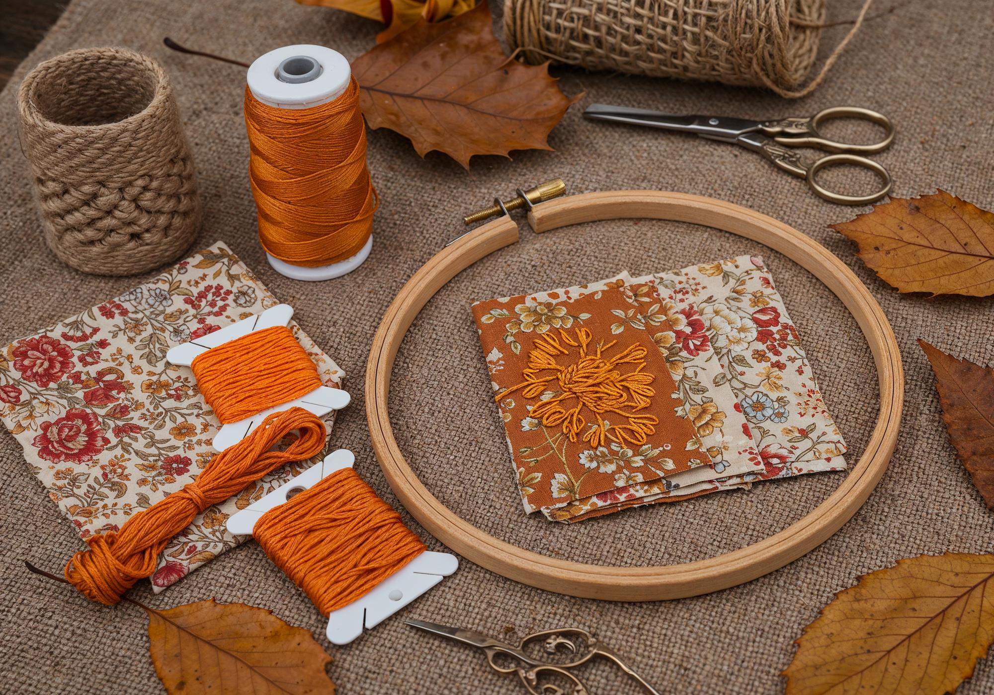 embroidered linen table runner overlapping frame